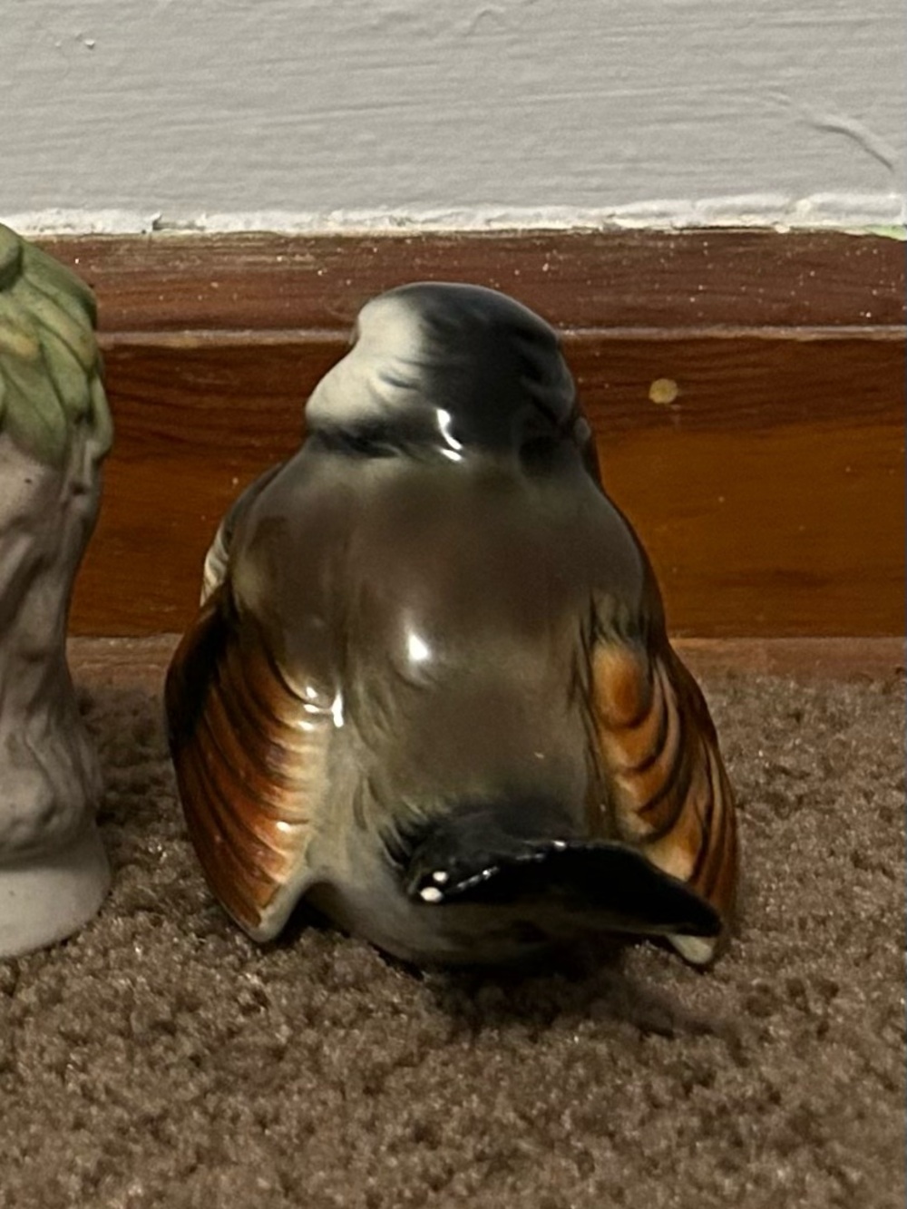 1960s/1970s Vintage Goebel Glazed Glossy Porcelain Sparrow - Picture 3 of 6